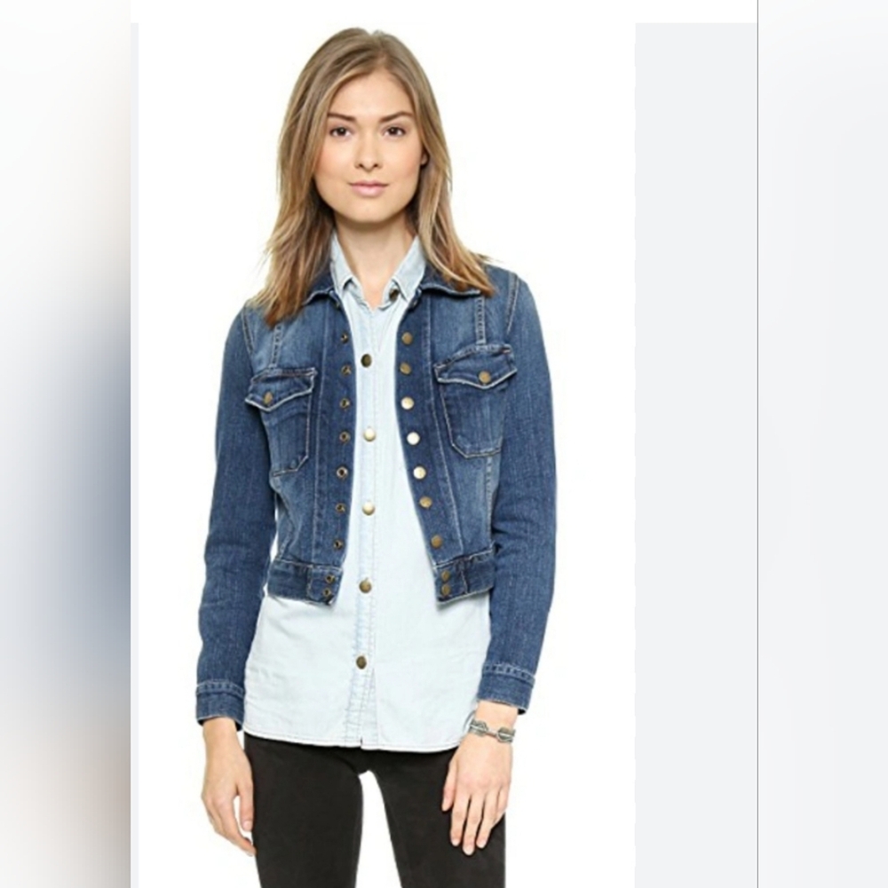 Current Elliot The Snap Denim Jacket. Size: 2.
